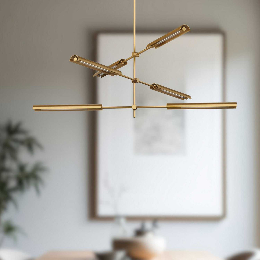 Alora Canada - MP316406VBMS-UNV - LED Pendant - Astrid - Metal Shade/Vintage Brass