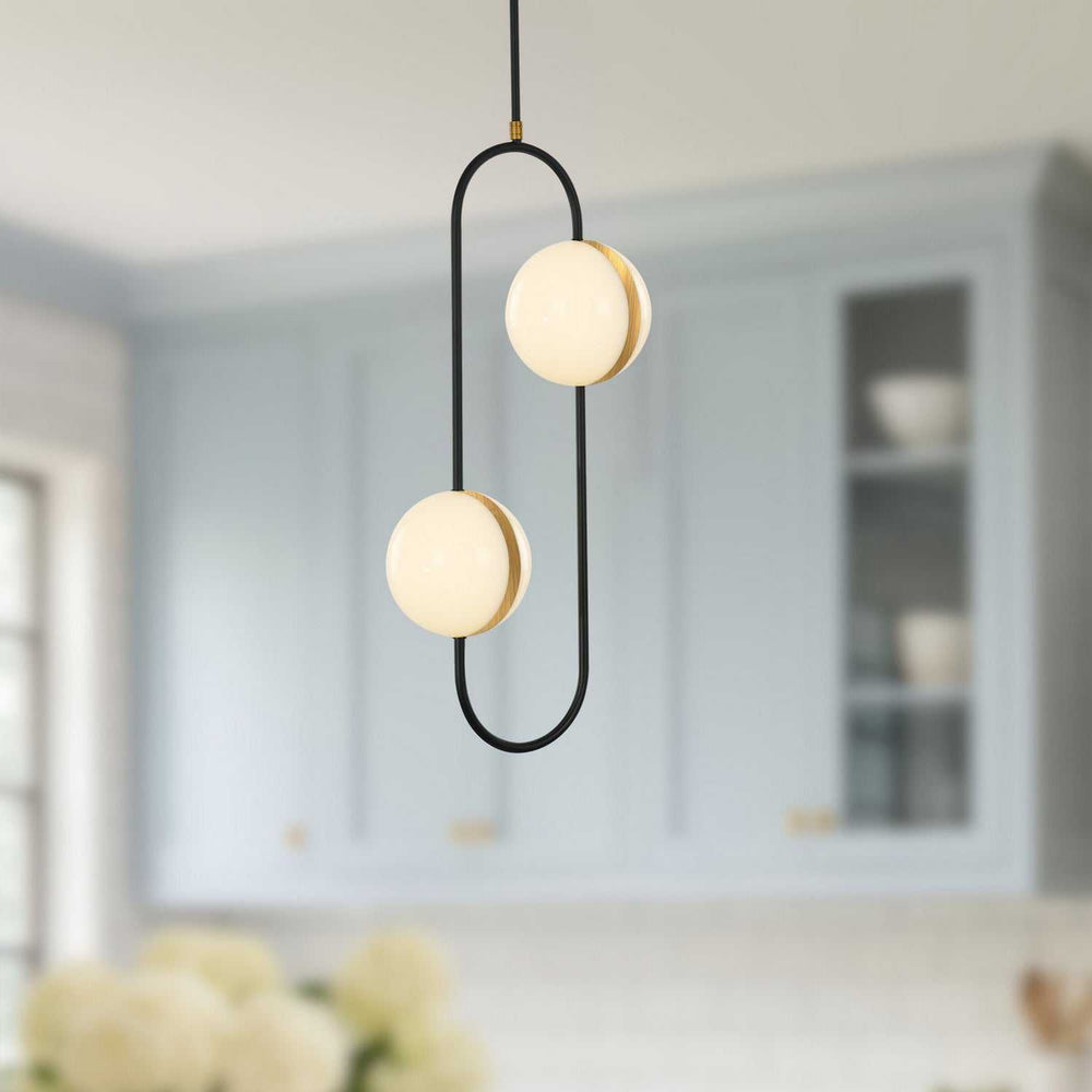 Alora Canada - PD302002MBBG-UNV - LED Pendant - Tagliato - Matte Black/Brushed Gold