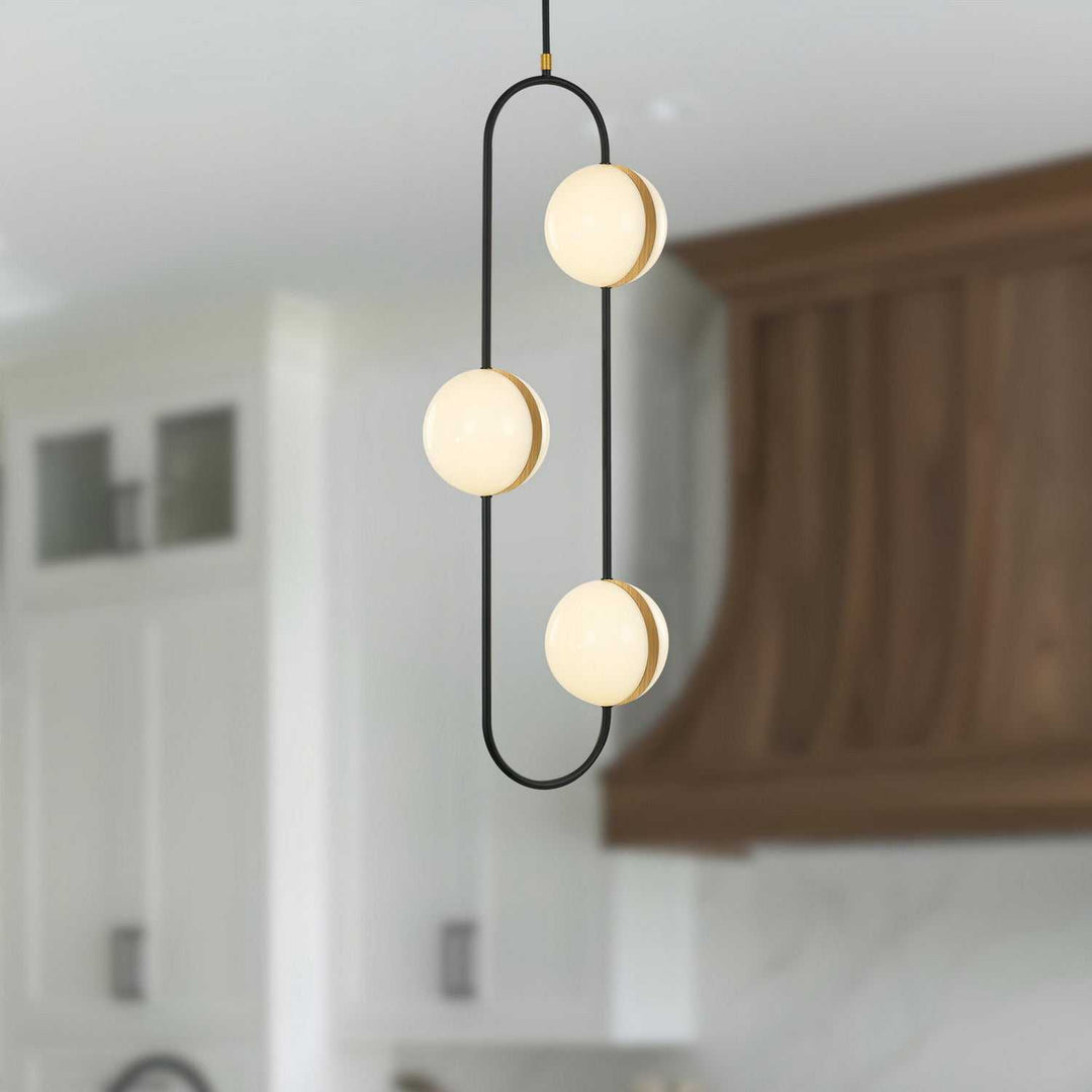 Alora Canada - PD302003MBBG-UNV - LED Pendant - Tagliato - Matte Black/Brushed Gold