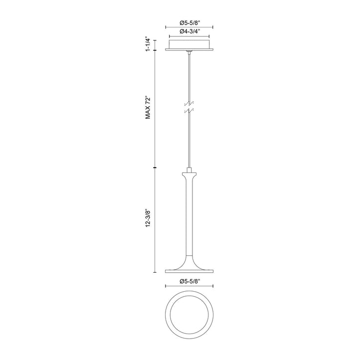 Alora Canada - PD418006MB-UNV - LED Pendant - Issa - Matte Black