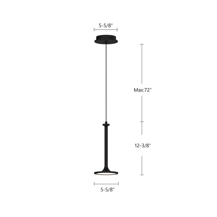 Alora Canada - PD418006MB-UNV - LED Pendant - Issa - Matte Black