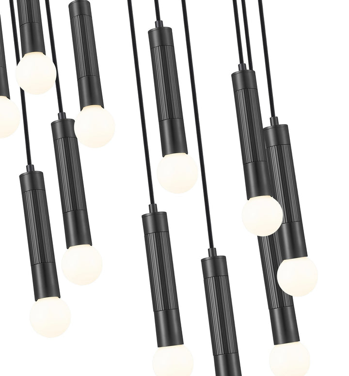 Z-Lite Canada - 1956P-11R-MB - 11 Light Chandelier - Stari - Matte Black