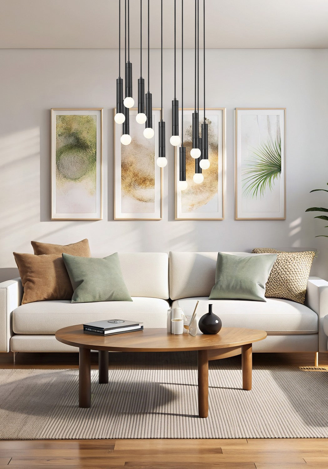 Z-Lite Canada - 1956P-11R-MB - 11 Light Chandelier - Stari - Matte Black