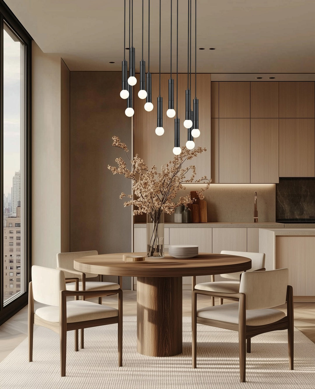 Z-Lite Canada - 1956P-11R-MB - 11 Light Chandelier - Stari - Matte Black