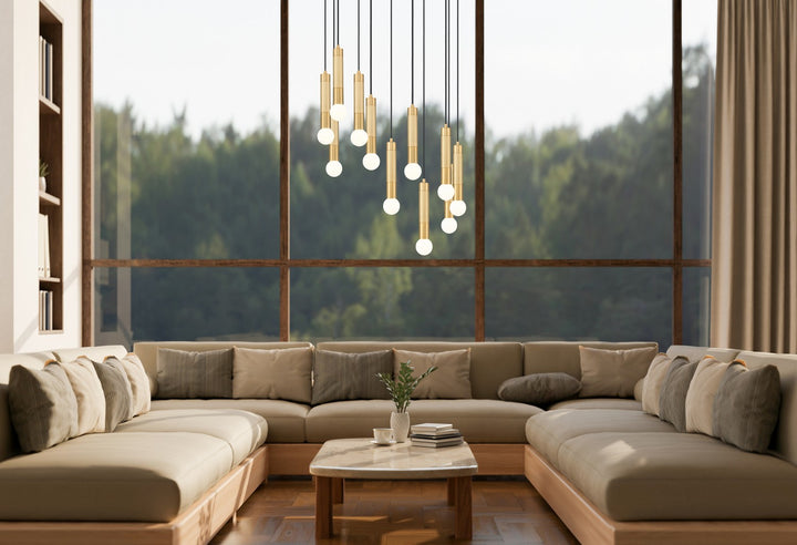 Z-Lite Canada - 1956P-11R-MGLD - 11 Light Chandelier - Stari - Modern Gold
