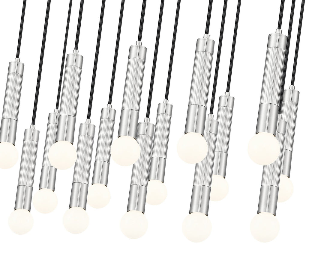 Z-Lite Canada - 1956P-17L-BN - 17 Light Linear Chandelier - Stari - Brushed Nickel