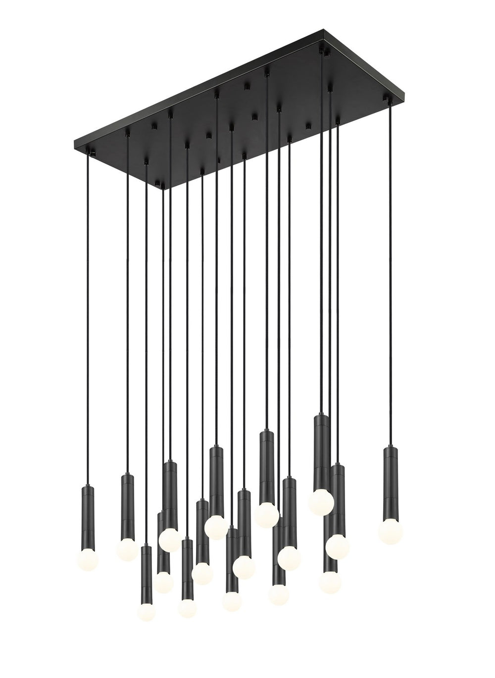 Z-Lite Canada - 1956P-17L-MB - 17 Light Linear Chandelier - Stari - Matte Black
