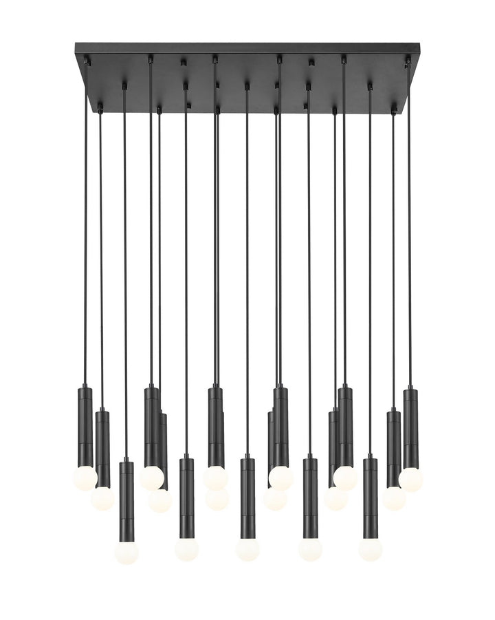 Z-Lite Canada - 1956P-17L-MB - 17 Light Linear Chandelier - Stari - Matte Black