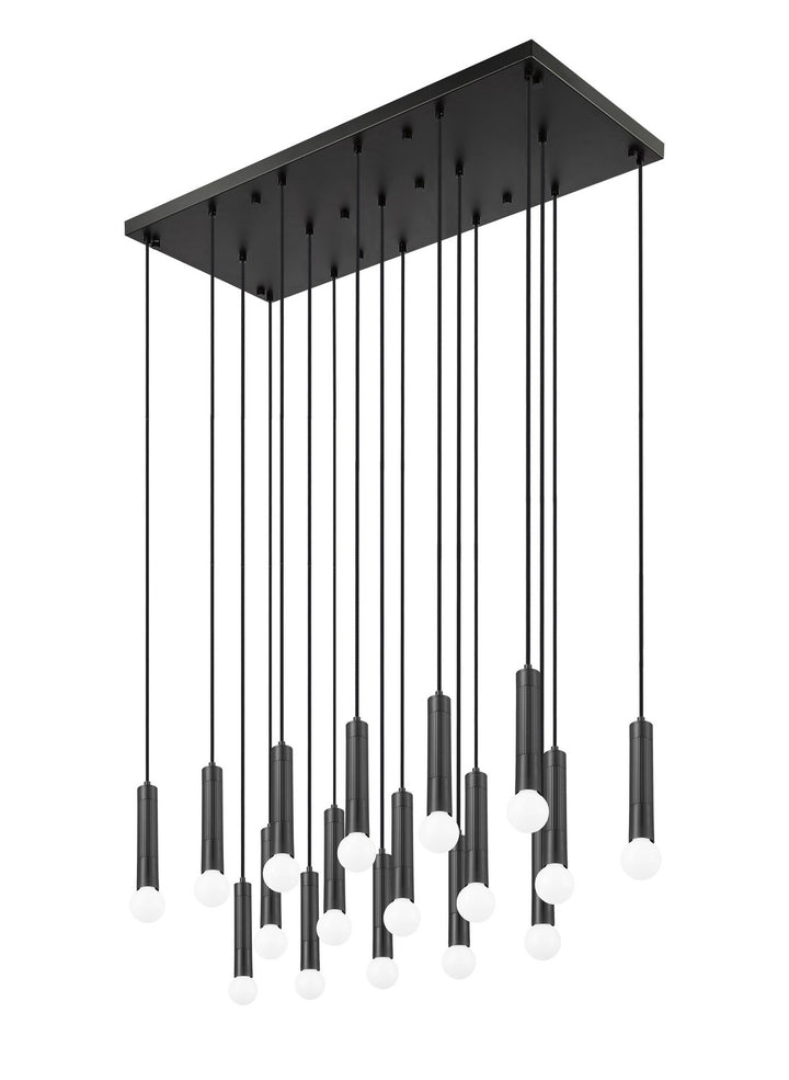 Z-Lite Canada - 1956P-17L-MB - 17 Light Linear Chandelier - Stari - Matte Black