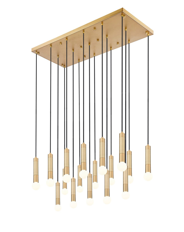 Z-Lite Canada - 1956P-17L-MGLD - 17 Light Linear Chandelier - Stari - Modern Gold