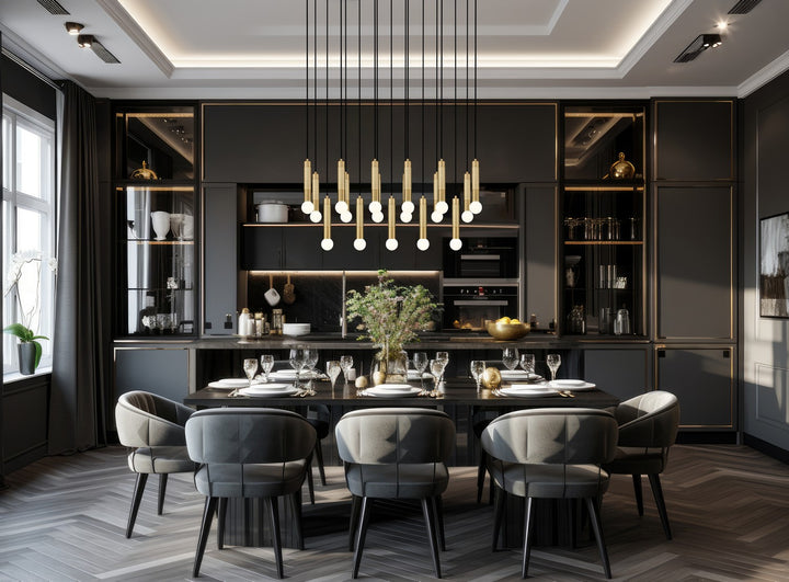 Z-Lite Canada - 1956P-17L-MGLD - 17 Light Linear Chandelier - Stari - Modern Gold