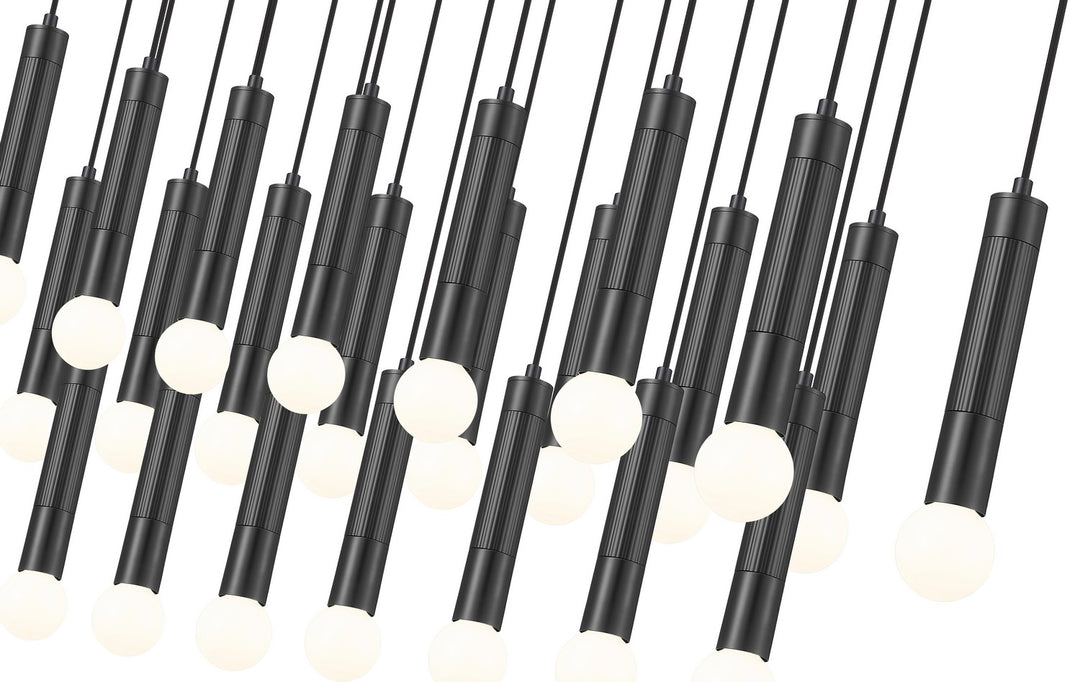 Z-Lite Canada - 1956P-23L-MB - 23 Light Linear Chandelier - Stari - Matte Black
