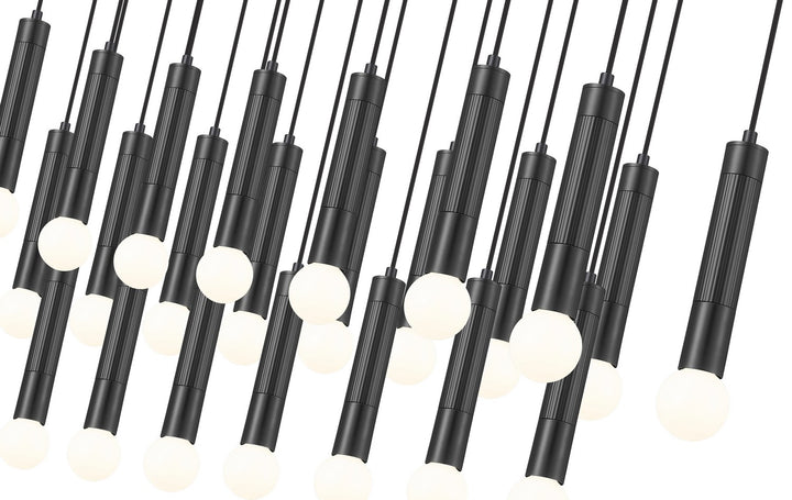 Z-Lite Canada - 1956P-23L-MB - 23 Light Linear Chandelier - Stari - Matte Black