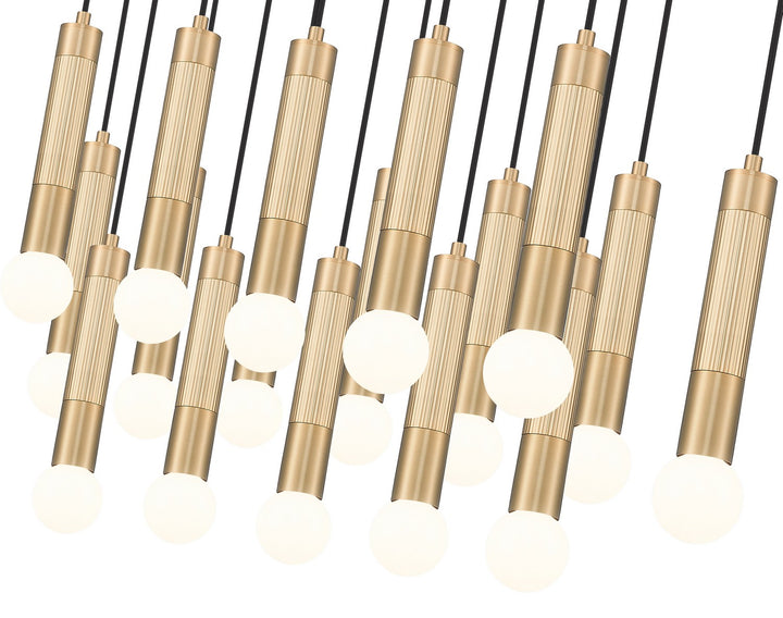 Z-Lite Canada - 1956P-23L-MGLD - 23 Light Linear Chandelier - Stari - Modern Gold