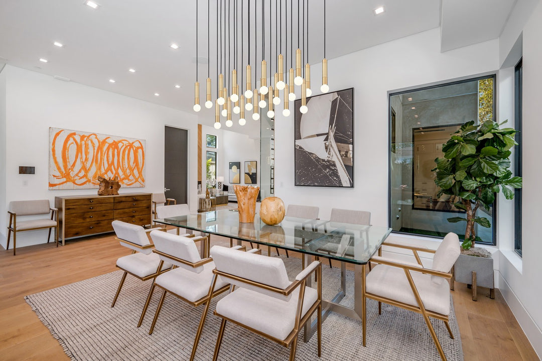 Z-Lite Canada - 1956P-23L-MGLD - 23 Light Linear Chandelier - Stari - Modern Gold
