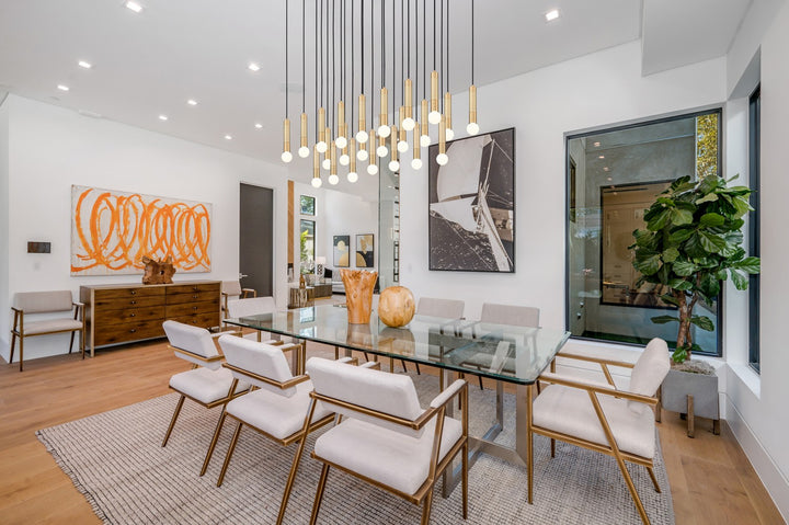Z-Lite Canada - 1956P-23L-MGLD - 23 Light Linear Chandelier - Stari - Modern Gold