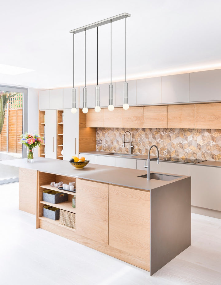 Z-Lite Canada - 1956P-5L-BN - Five Light Linear Chandelier - Stari - Brushed Nickel