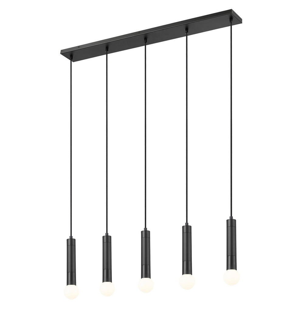 Z-Lite Canada - 1956P-5L-MB - Five Light Linear Chandelier - Stari - Matte Black