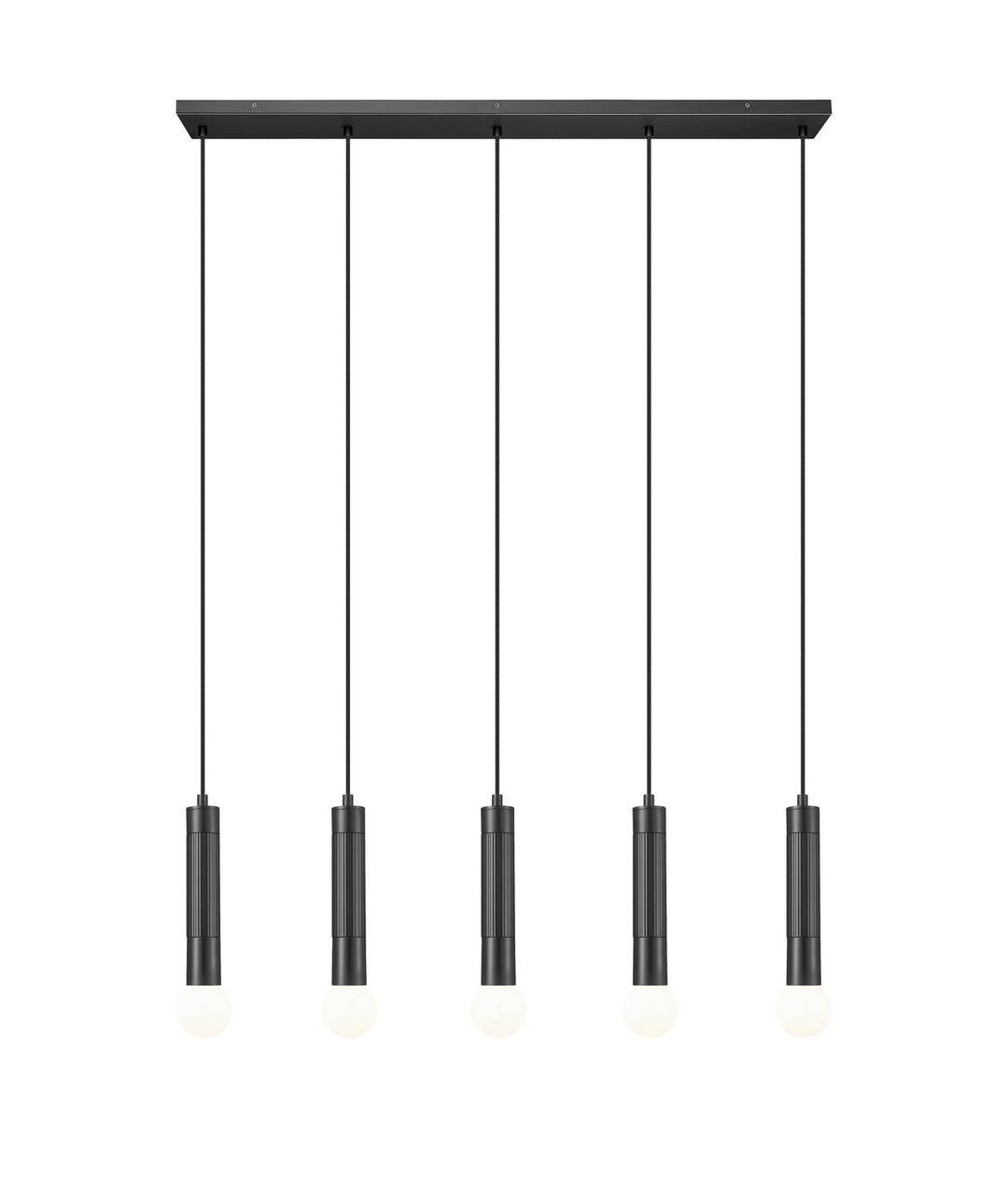Z-Lite Canada - 1956P-5L-MB - Five Light Linear Chandelier - Stari - Matte Black