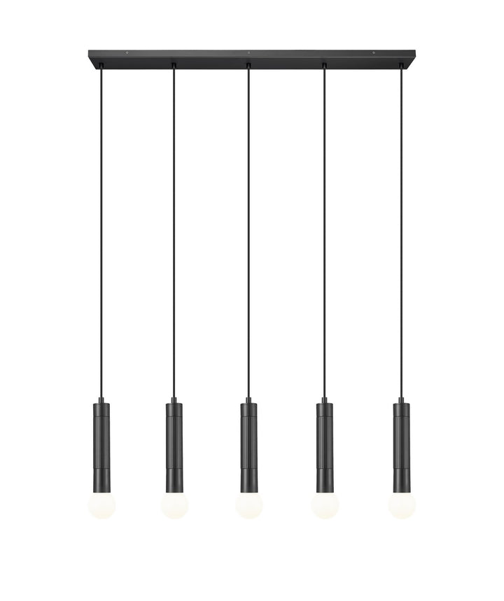 Z-Lite Canada - 1956P-5L-MB - Five Light Linear Chandelier - Stari - Matte Black