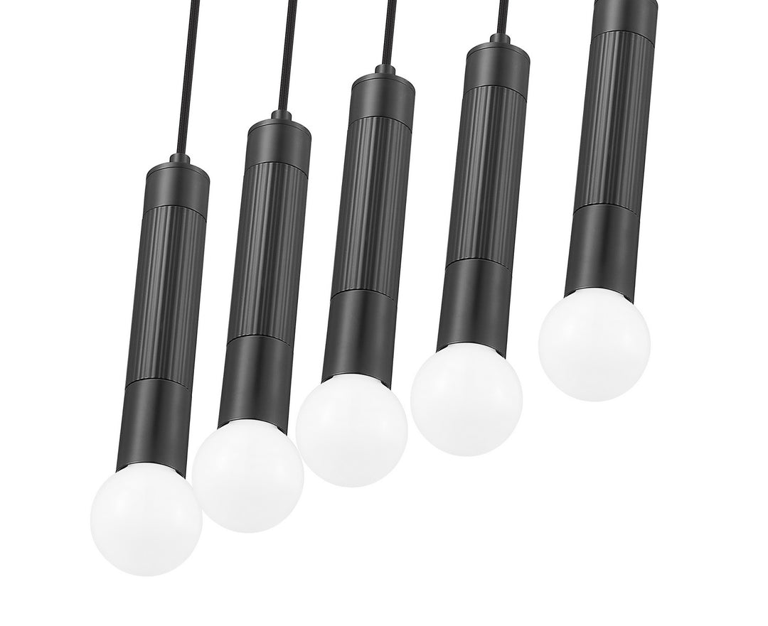 Z-Lite Canada - 1956P-5L-MB - Five Light Linear Chandelier - Stari - Matte Black
