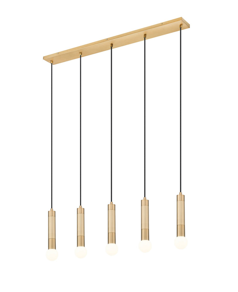 Z-Lite Canada - 1956P-5L-MGLD - Five Light Linear Chandelier - Stari - Modern Gold