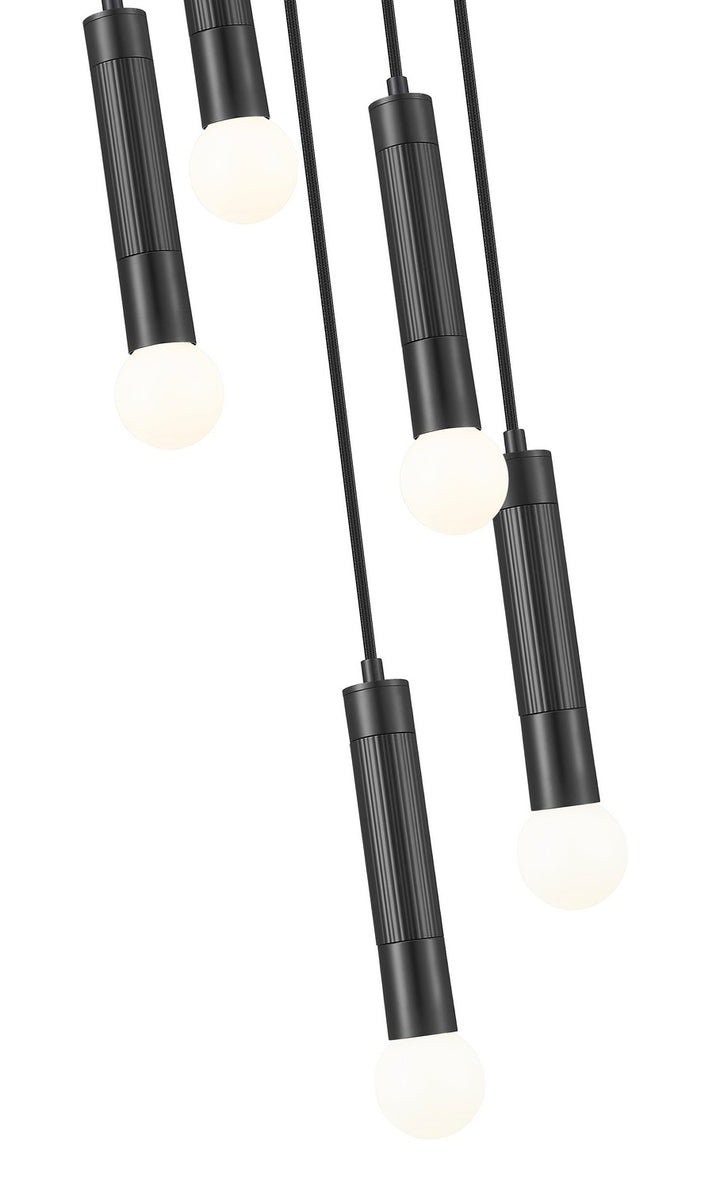 Z-Lite Canada - 1956P-5R-MB - Five Light Chandelier - Stari - Matte Black