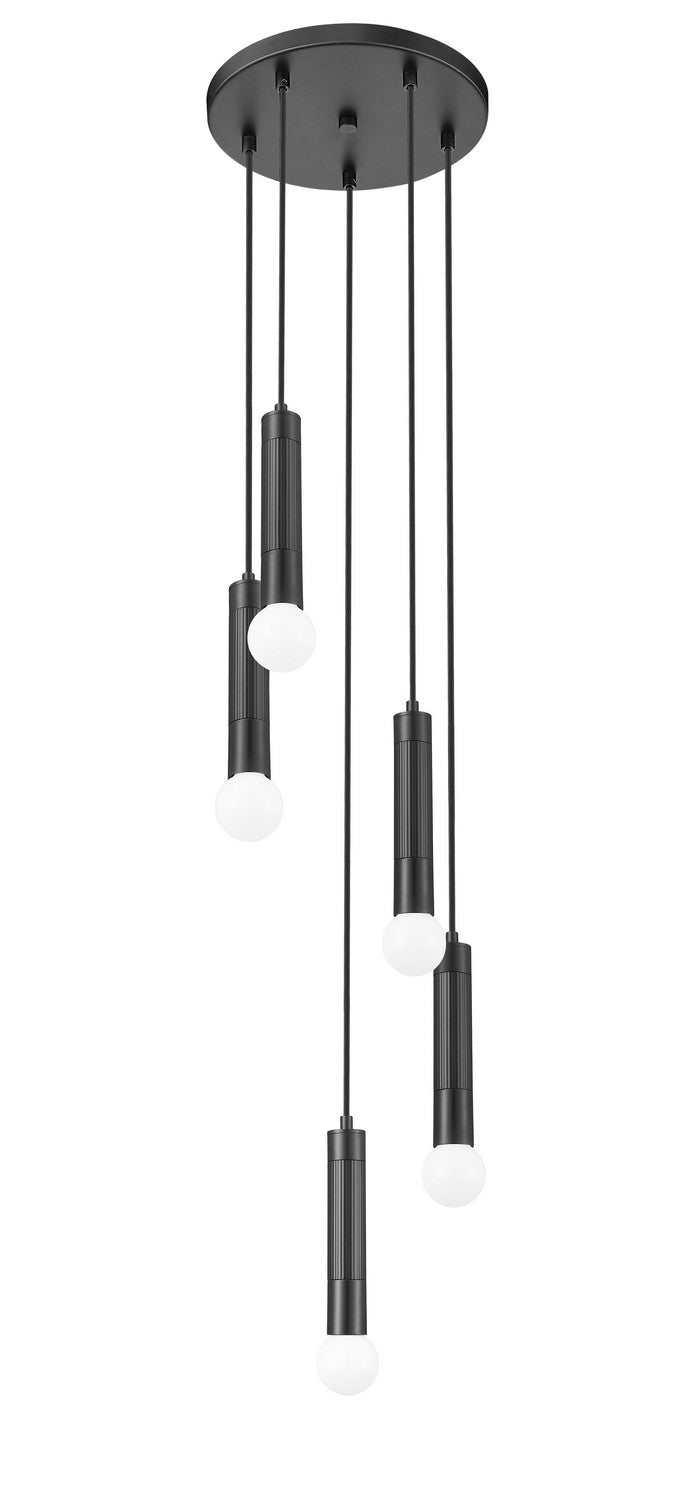 Z-Lite Canada - 1956P-5R-MB - Five Light Chandelier - Stari - Matte Black