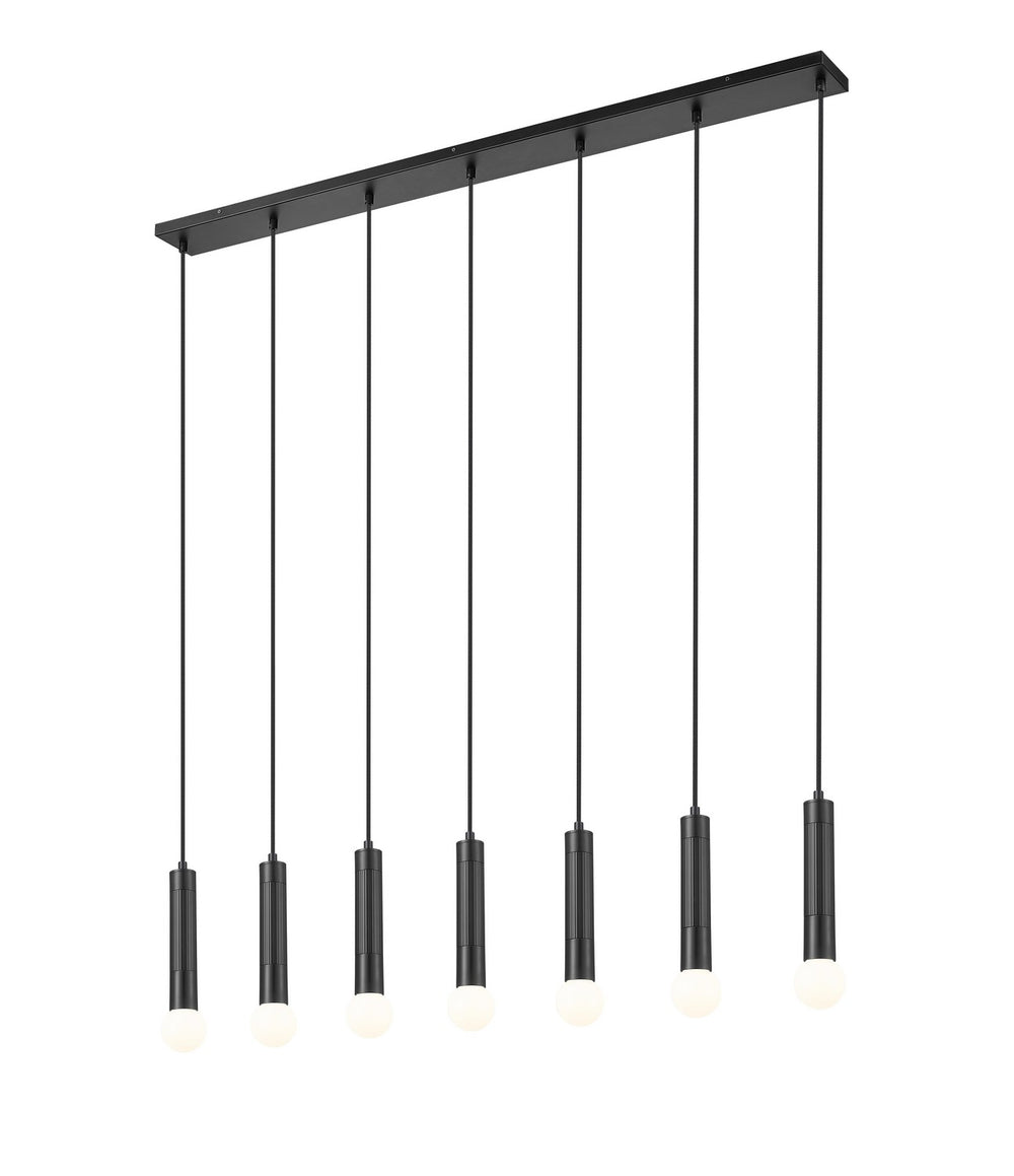 Z-Lite Canada - 1956P-7L-MB - Seven Light Linear Chandelier - Stari - Matte Black