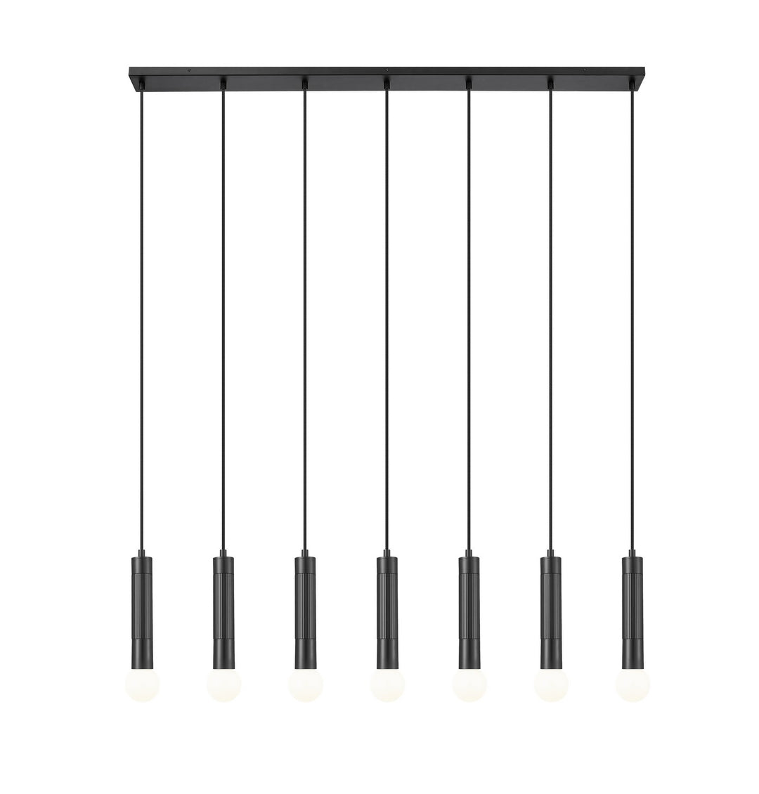 Z-Lite Canada - 1956P-7L-MB - Seven Light Linear Chandelier - Stari - Matte Black