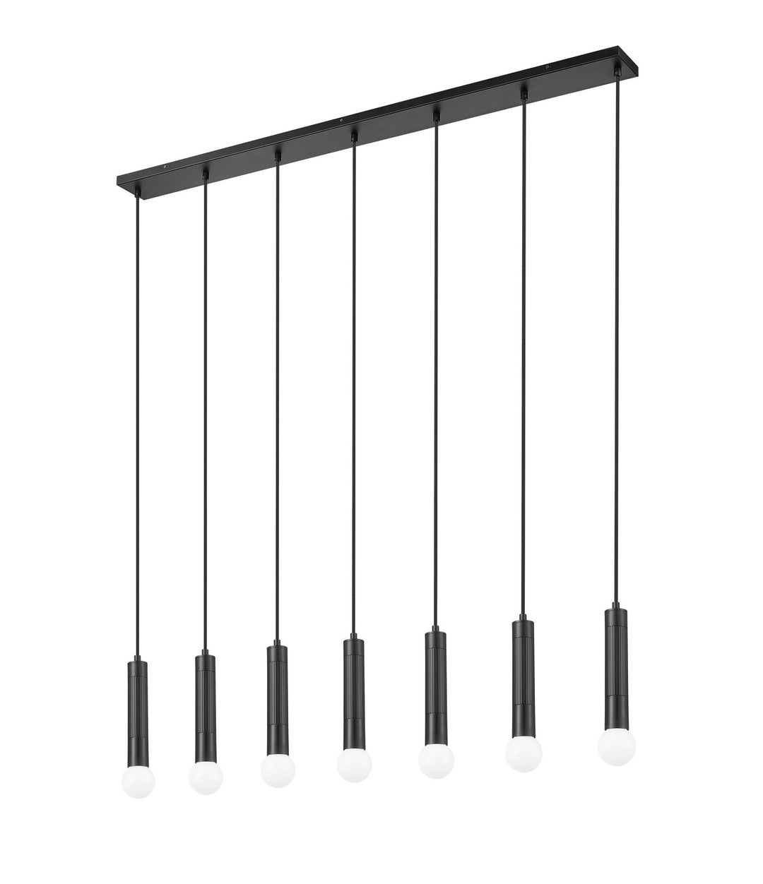 Z-Lite Canada - 1956P-7L-MB - Seven Light Linear Chandelier - Stari - Matte Black
