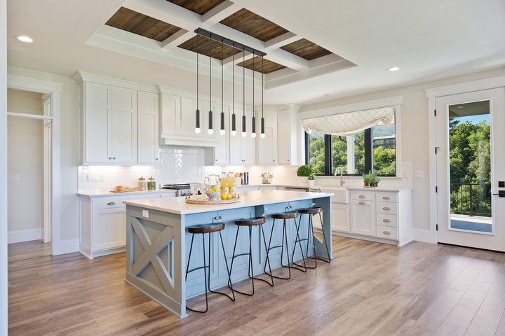 Z-Lite Canada - 1956P-7L-MB - Seven Light Linear Chandelier - Stari - Matte Black