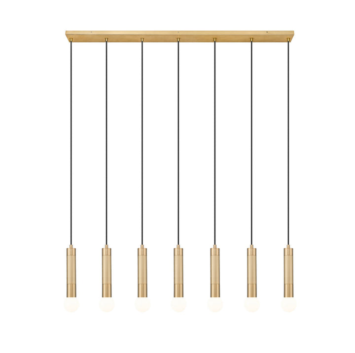Z-Lite Canada - 1956P-7L-MGLD - Seven Light Linear Chandelier - Stari - Modern Gold