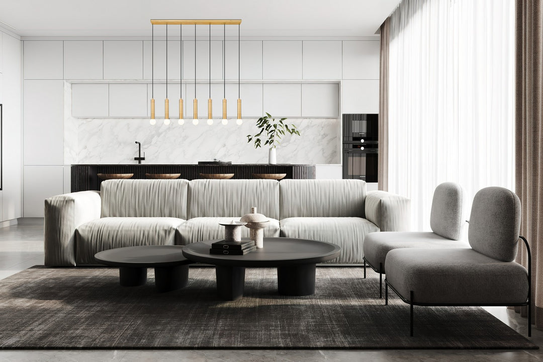 Z-Lite Canada - 1956P-7L-MGLD - Seven Light Linear Chandelier - Stari - Modern Gold