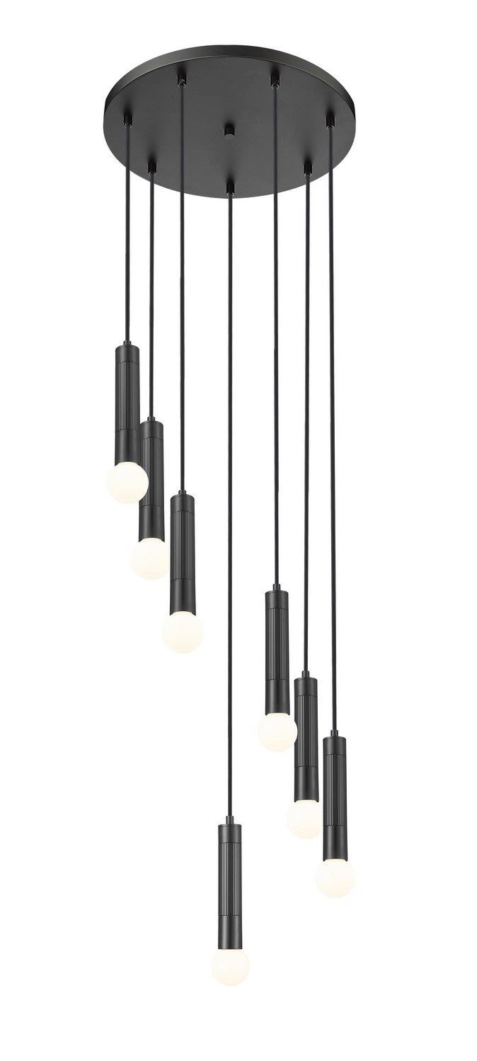Z-Lite Canada - 1956P-7R-MB - Seven Light Chandelier - Stari - Matte Black