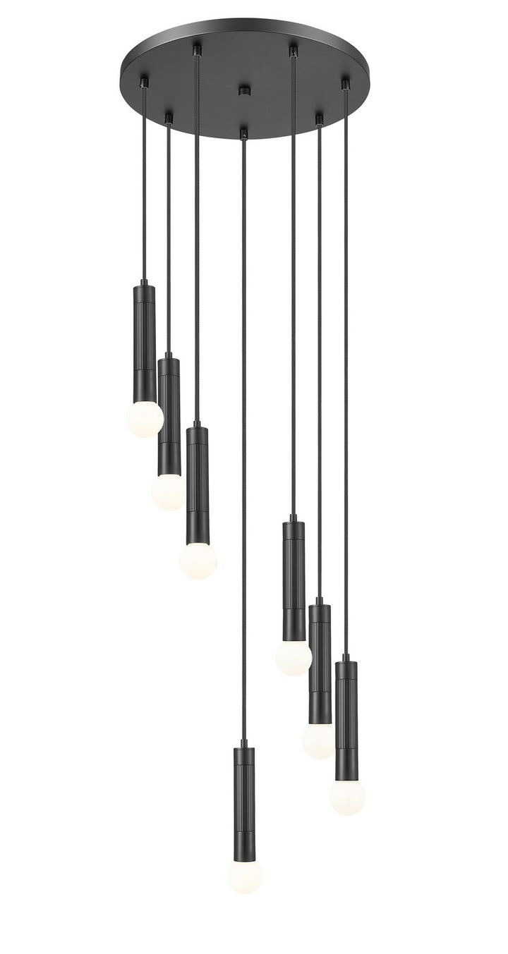 Z-Lite Canada - 1956P-7R-MB - Seven Light Chandelier - Stari - Matte Black