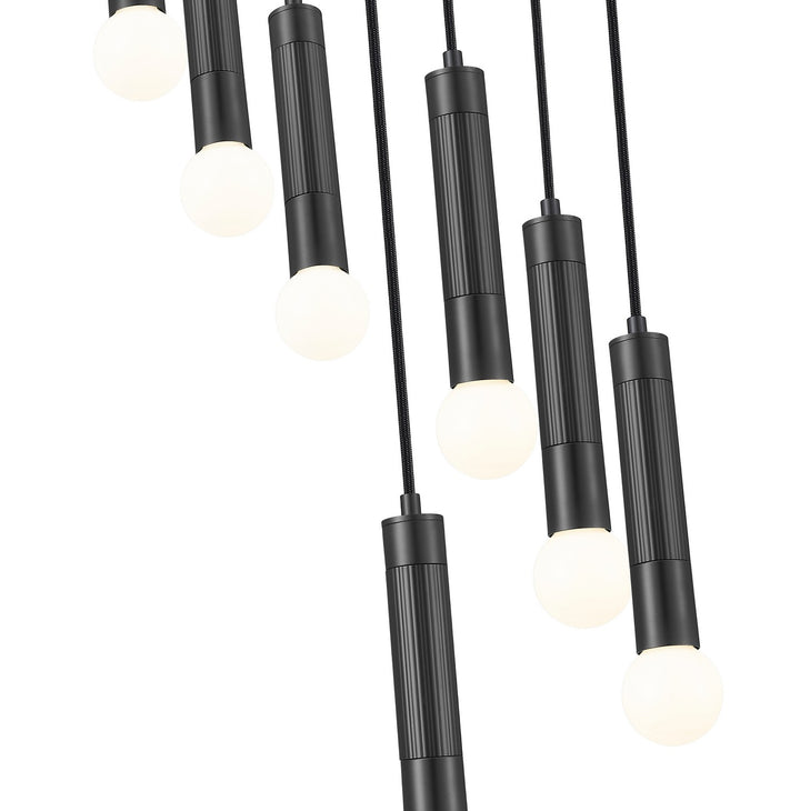Z-Lite Canada - 1956P-7R-MB - Seven Light Chandelier - Stari - Matte Black