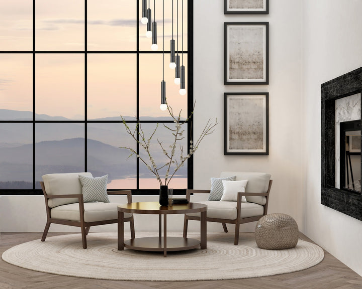 Z-Lite Canada - 1956P-7R-MB - Seven Light Chandelier - Stari - Matte Black