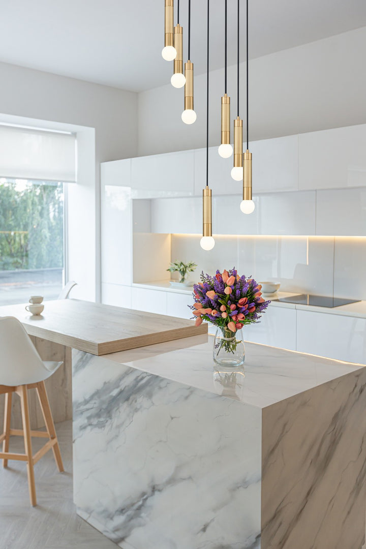 Z-Lite Canada - 1956P-7R-MGLD - Seven Light Chandelier - Stari - Modern Gold