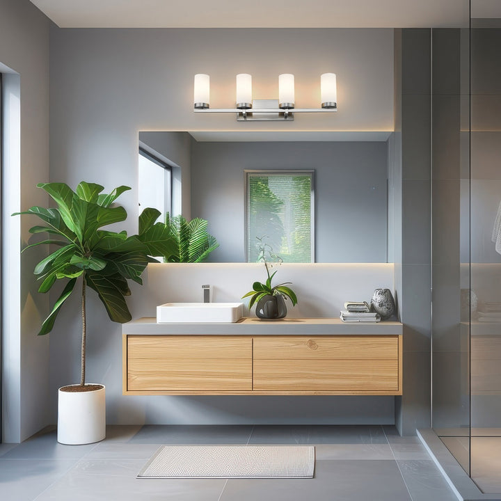 Z-Lite Canada - 3044-4V-BN - Four Light Vanity - Danica - Brushed Nickel