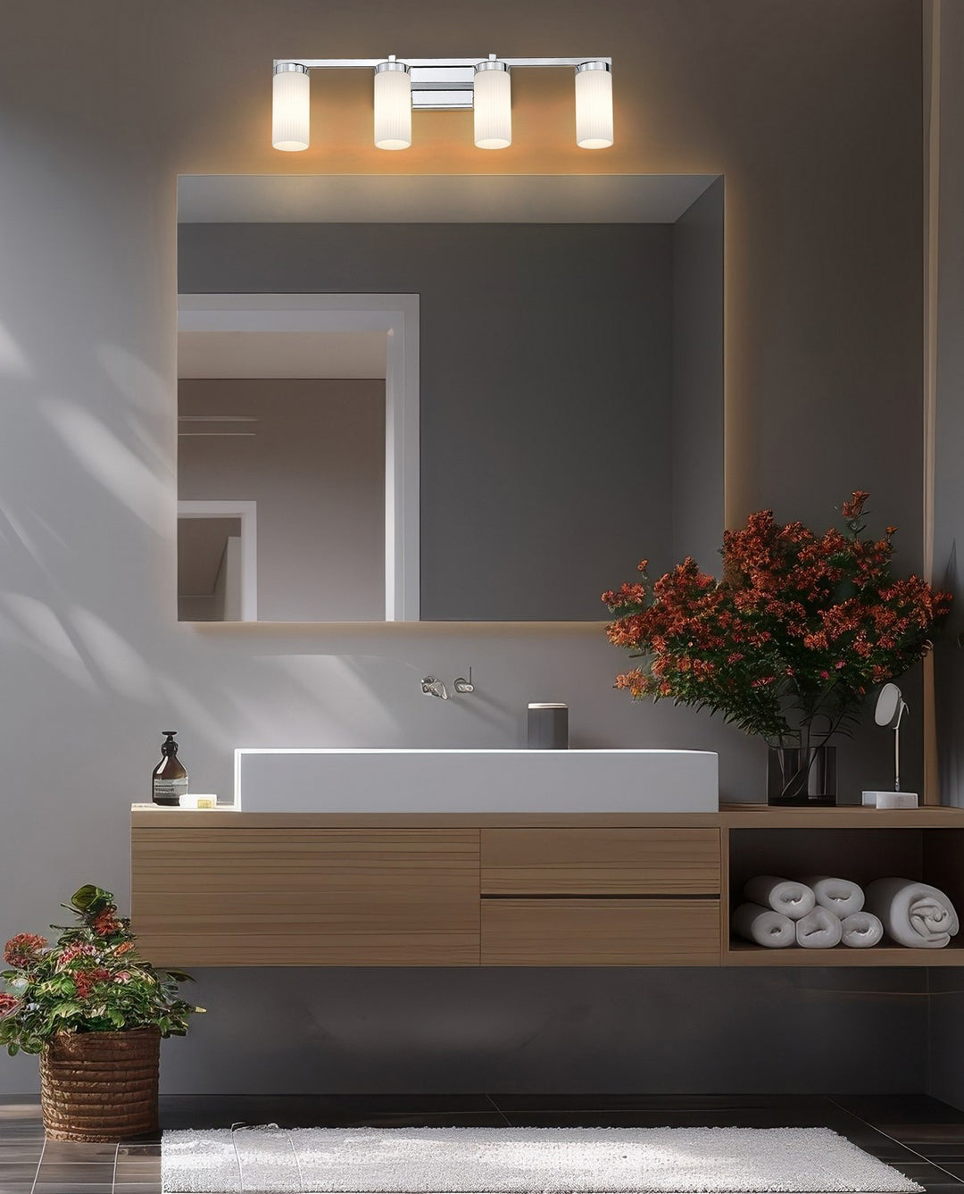 Z-Lite Canada - 3044-4V-CH - Four Light Vanity - Danica - Chrome