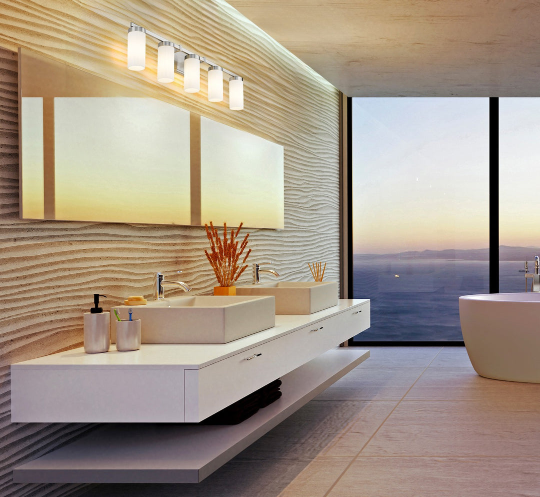 Z-Lite Canada - 3044-5V-BN - Five Light Vanity - Danica - Brushed Nickel