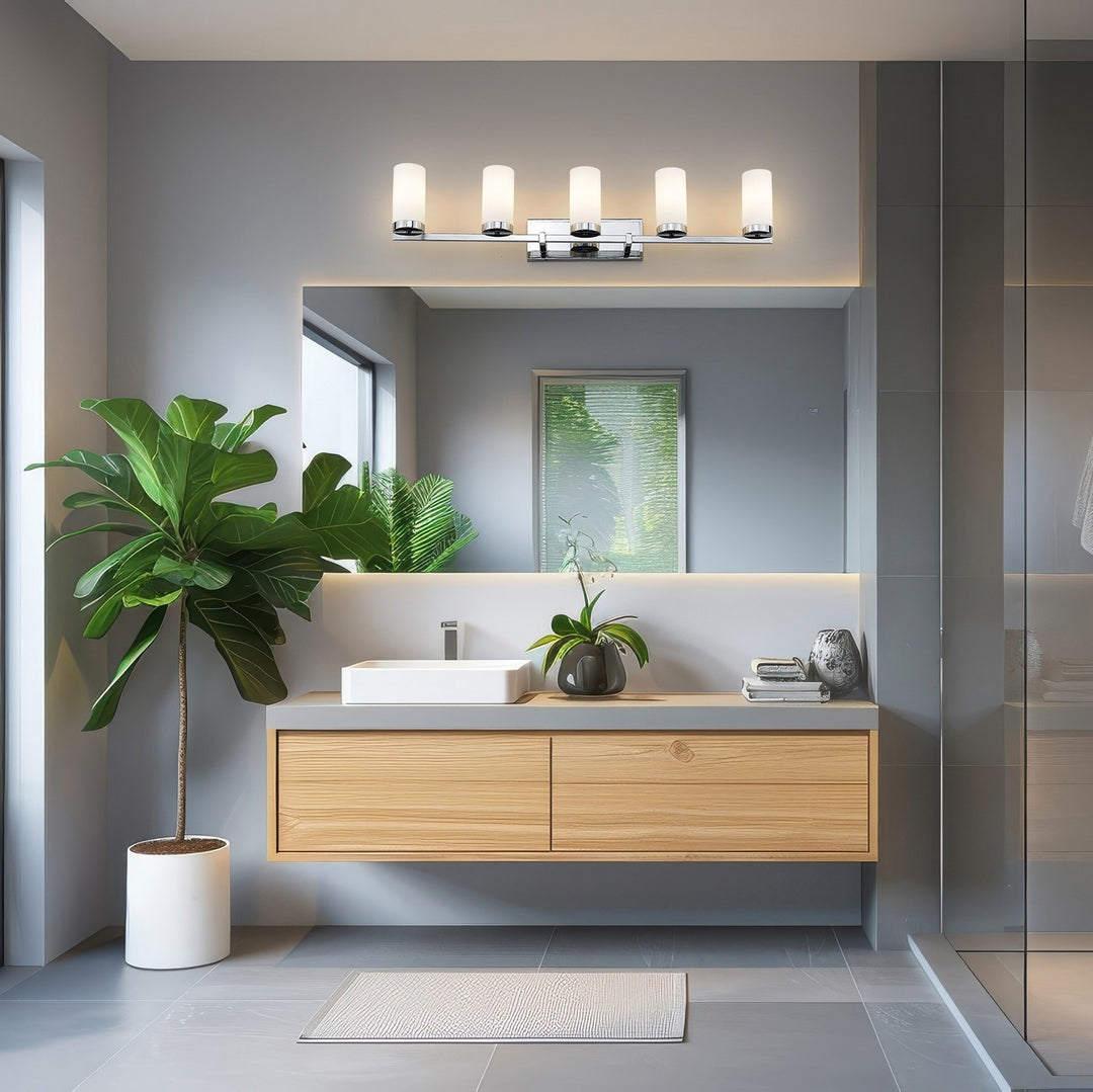 Z-Lite Canada - 3044-5V-CH - Five Light Vanity - Danica - Chrome