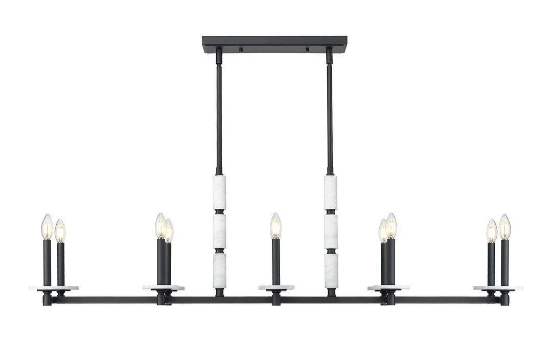 Z-Lite Canada - 3045-10L-MB - Ten Light Linear Chandelier - Kaden - Matte Black