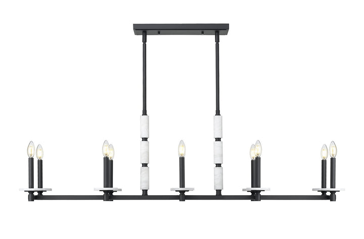 Z-Lite Canada - 3045-10L-MB - Ten Light Linear Chandelier - Kaden - Matte Black