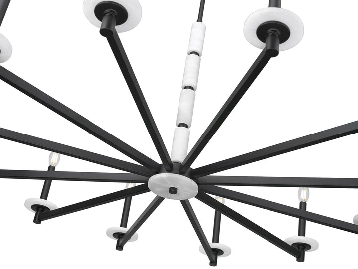 Z-Lite Canada - 3045-12MB - 12 Light Chandelier - Kaden - Matte Black