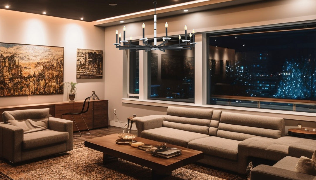 Z-Lite Canada - 3045-12MB - 12 Light Chandelier - Kaden - Matte Black