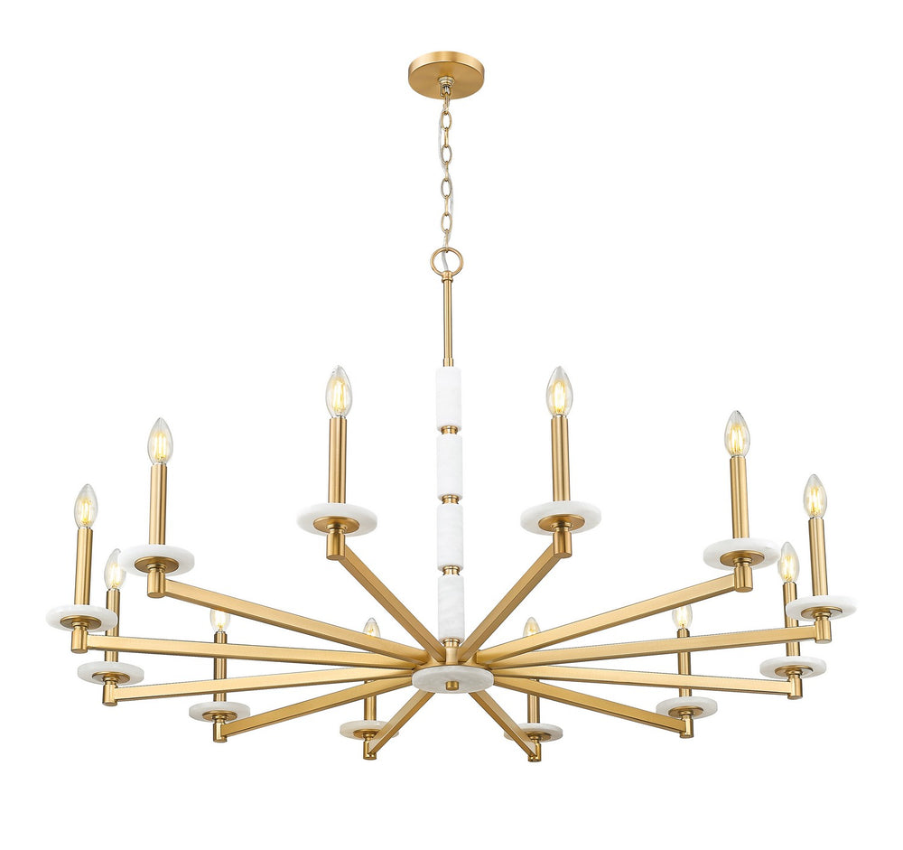 Z-Lite Canada - 3045-12MGLD - 12 Light Chandelier - Kaden - Modern Gold