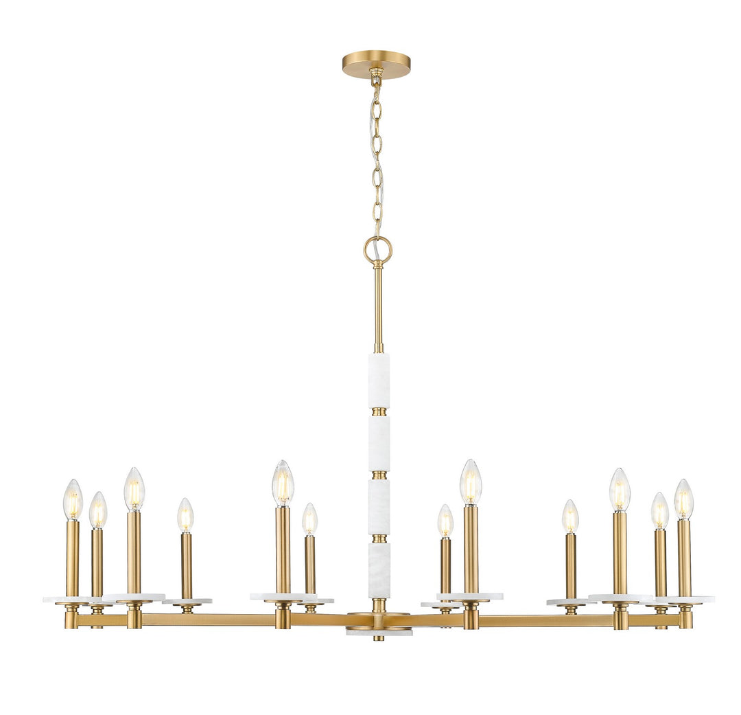 Z-Lite Canada - 3045-12MGLD - 12 Light Chandelier - Kaden - Modern Gold