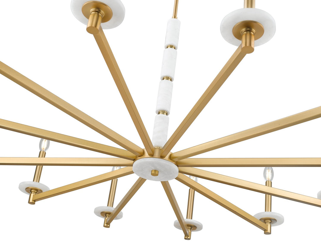 Z-Lite Canada - 3045-12MGLD - 12 Light Chandelier - Kaden - Modern Gold